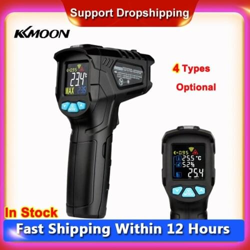 Digital Infrared Thermometer -50-800℃ Industrial Outdoor Laser Temperature Meter Gun Non-contact IR LCD Pyrometer Hygrometer