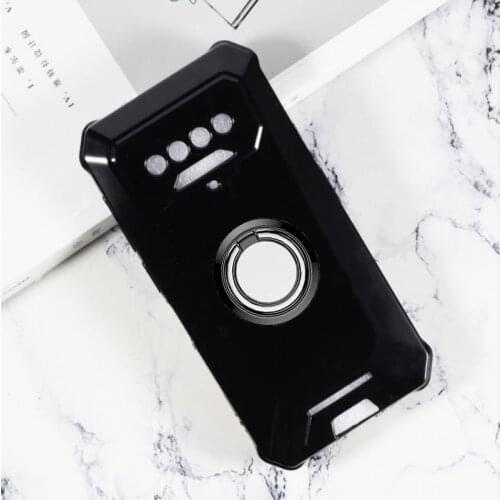 For Oukitel F150 B2021 Bison 2021 Back Ring Holder Bracket TPU Soft Silicone Phone protect Case Anti falling shell