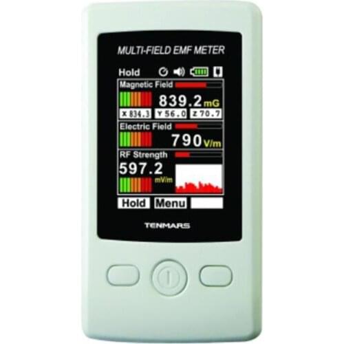 Gauss 3-axis Magnetic Electric RF Field Strength TM-190 Digital Electromagnetic Radiation Detector EMF Meter TM190
