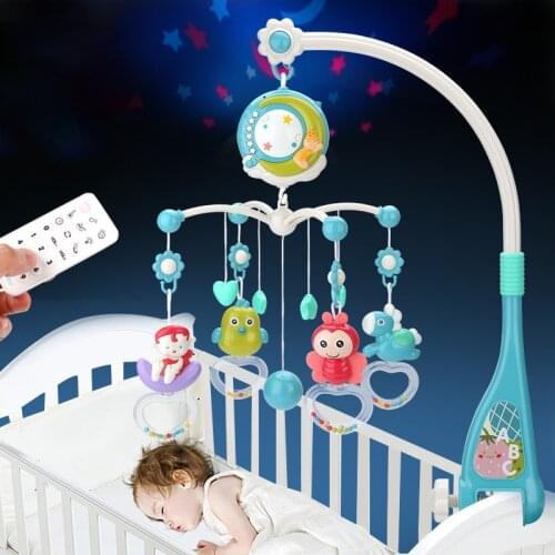 Baby Mobile Rattles Toys 0-12 Months For Baby Newborn Crib Bed Bell Toddler Rattles Carousel For Cots Kids Musical Toy Gift