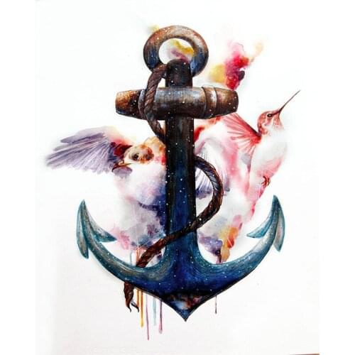 DIY Painting By Numbers Abstract Anchor Kit Oil Picture By Numbers Animal Wall Art Canvas Painting Home Decoration Gift 40x50cm