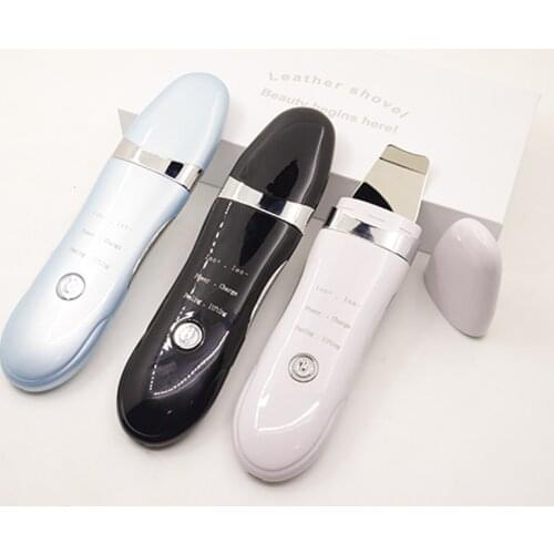 Home Use Ultrasonic Ion Deep Cleaning Skin Scrubber Peeling Shovel Facial Pore Cleaner Blackhead Remover for Face Nursing Liftin