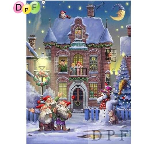 DPF Diamond Mosaic Embroidery festival Diamond Painting Cross Stitch full square rhineston Square Sets Unfinished Decor picture