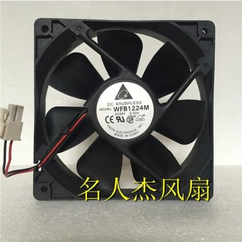 Delta Electronics WFB1224M DC 24V 0.20A 120x120x25mm 2-wire Server Cooler Fan