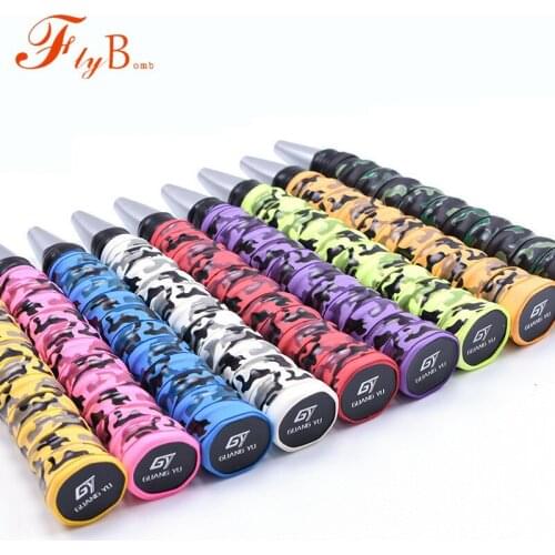 Flybomb Camouflage Keel Sweat Absorption Band Anti-Slippery Racquet Accessories Wraps Overgrips Thin Sports Rod Bring Q1001CMF