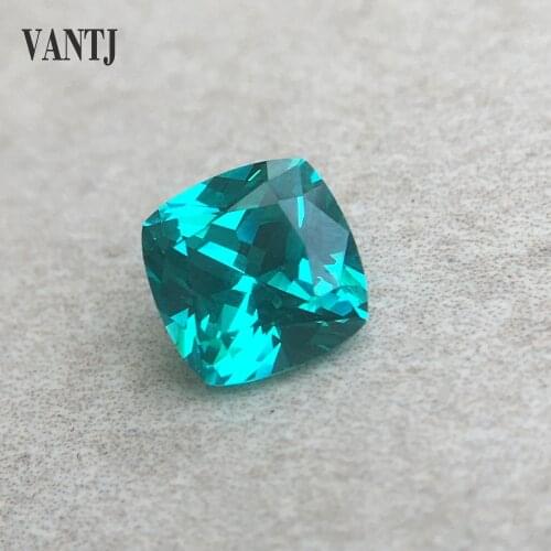 VANTJ Yttrium Aluminium Garnet YAG Loose Gemstone Created Tourmaline Paraiba Cushion Cut Diy for Women Jewelry Party Gift