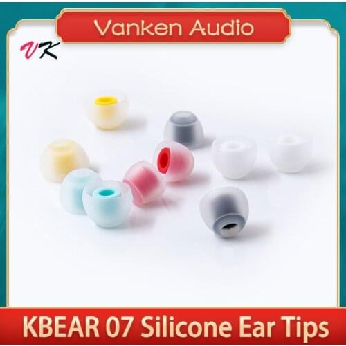 KBEAR Colorful 07 Silicone Case Upgraded Eartips 1 pair(2 pcs) 5 pairs(10pcs) Noise Isolating With S M M- L Size