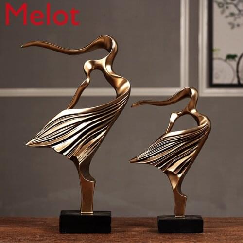 Chinese Art Girl Decoration Double Dancer Creative Living Room TV Cabinet Decoration Gift