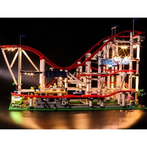 Led Light Kit For 10261 Creator Roller Coaster (Only LED Light, No Block Kit)