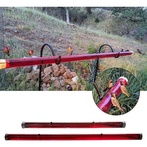 Hummingbird Feeder with Hole Birds Feeding Transparent Pipe Use Household Garden outdoor Feeding Supplies comedero pajaro