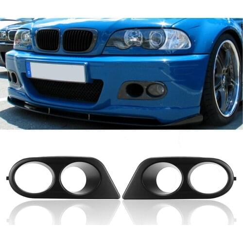 Car Front Bumper Fog Light Cover Surrounds Air Duct For BMW E46 M3 2001-2006