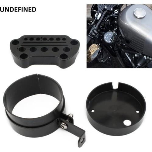 Motorcycle Instrument Speedometer Cover Relocation Side Mount for Harley Sportster XL 1200 883 Forty-Eight Seventy-Two 48 72