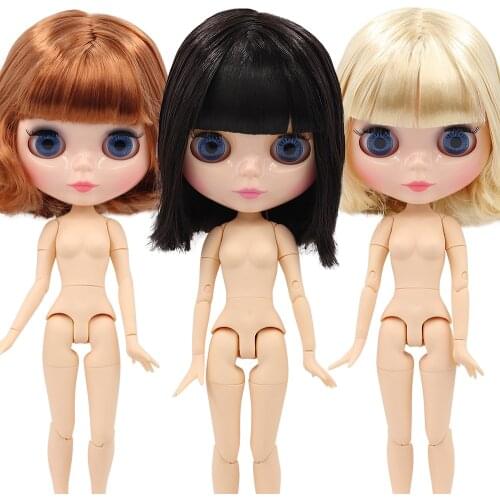 ICY DBS blyth doll 30cm 1/6 BJD toy shiny face short hair joint body