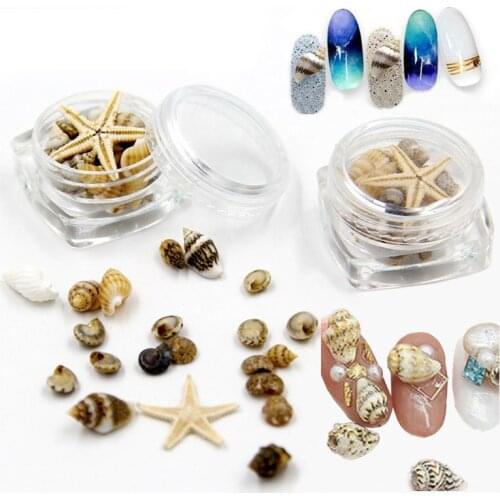 Small Natural Beach Seashell Starfish Nautical Decor Jewelry Glass DIY Fillers Nail Art Resin Fillings Jewelry Making