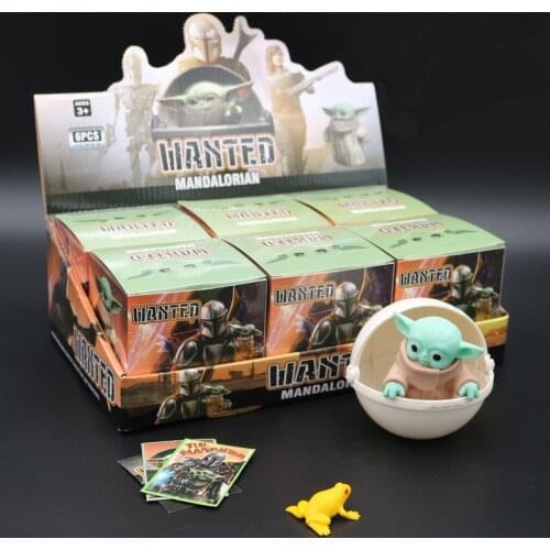 Mandalorian Baby Master Yoda Baby Hand-made Ornaments Blind Box Egg Star Wars Space Capsule Doll Doll With Box Christmas Gift