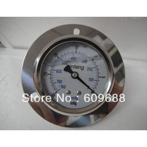 Pressure gauge -760-0 vacuum gauge vacuum,dia 60MM