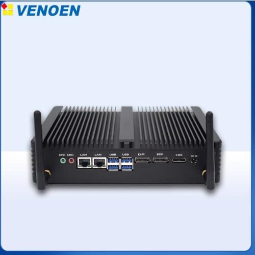 Mutil Display 8th Gen Intel i5 8250U Industrial Mini PC i7 8550U Desktop Factory Computer Linux Windows 10 Pro 4G SIM Slot PCIE