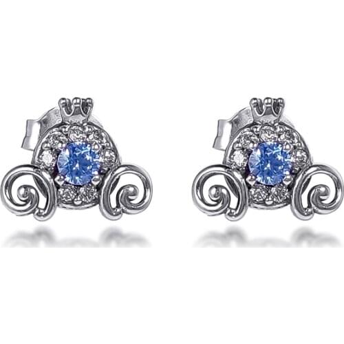 Genuine 925 Sterling Silver Female Jewelry Stud Earrings for Women DIY Making Party Gift Brincos Wholesale