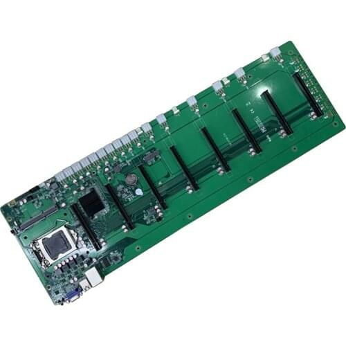 B75M-ETH-V3.01 Mining Machine Motherboard 8-Card 6.5cm Pitch Graphics Card Slot DDR3 LGA 1150 CPU Mining Motherboard
