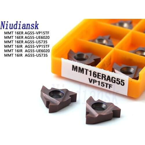 MMT16IR/ER AG55 VP15TF UE6020 US735 Thread cutting carbide insert MMT 16ER/IR CNC threaded blade turning blade turning tools