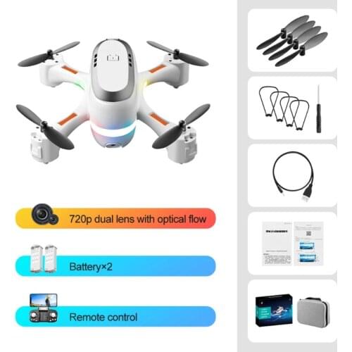 Foldable GPS UAV Optical Flow Flashing Lights Aerial Folding Remote Control Aircraft WiFi FPV Brushless Drone