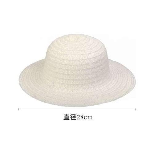 Straw Hat Painting Hat Children Kindergarten Painting Painted Hand-painted Iti Coloring