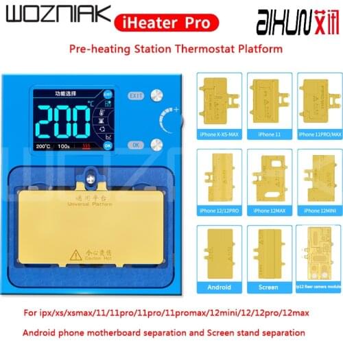 IHeater Pro Pre-heating Station Thermostat Platform Heating Plate for Android iPhone x-12promax Motherboard Desoldering Fixture