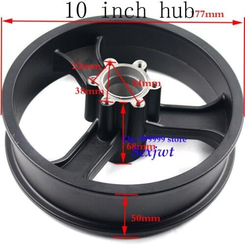 2PCS 10 Inch Electric Scooter Wheel Hub 10 Inch Aluminum Alloy Wheel Rims 10x2 10x2.125 10x2.50 10x2.25 Tires Rims