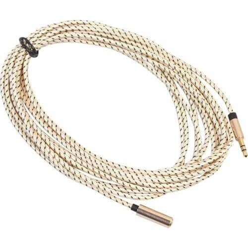 0.5m-5m Earphone Extension Cable 3.5mm Jack Male To Female Audio Cable Headphone Audio AUX Extension Cable Earphone Accessories