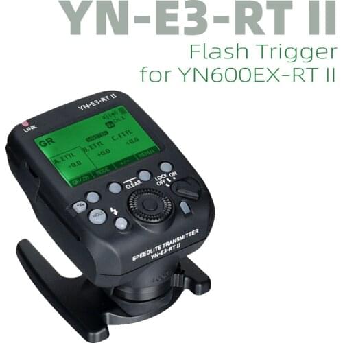 YONGNUO YN-E3-RT II On-Camera Flash Speedlite Transmitter Flash Trigger Compatible for ST-E3-RT/600EX-RT/YN600EX-RTII/YNE3-RX