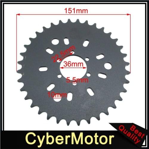 6 Hole 36T Rear Chain Sprocket For 49cc 50cc 60cc 80cc Motorized Bicycle Push Bike