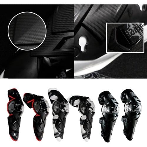 1 Pair of Motocross Elbow Knee Shin Guard Pads Adjustable Size Protector Motorcycle Bicycle/Cycling/Racing/Ski/Roller Skating