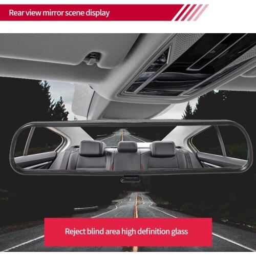 Mirrors Universal 8 11 Inch Interior Clip On Panoramic Rear view Mirror Clear Tint Wide Angle Car Rearview Mirror for SUV Truck