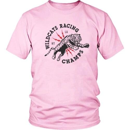 Pink Gothic Girl Tiger Femme tops & tees Retro Anime Print T-shirts Plain Casual Basic Plain Tee Shirt Women Street Style