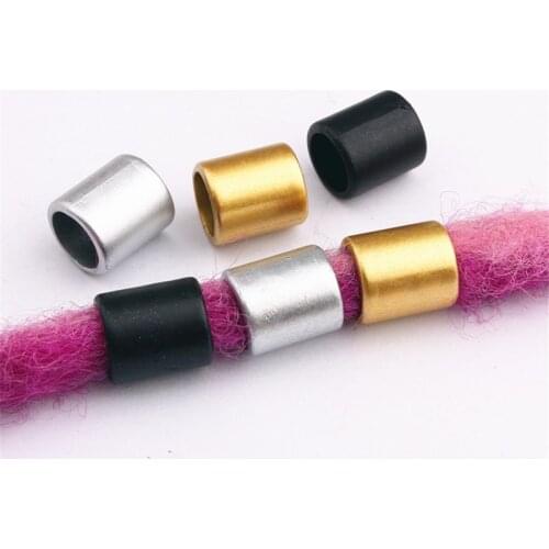 10PCS Plastic Hair Braid Dreadlocks Beads DIY Hair Braid Rings for Women Girls Circle Styling Tool Charm Hair Styling Accessorie