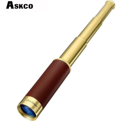 25X30 Metal Monocular Portable telescope Captain monocular Binoculars LLL night vision Pocket Pirate Telescope Free Shipping