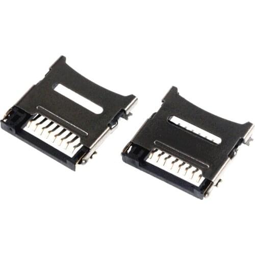 5Pcs Micro SD decks TF card slot Flip inner solder socket TF card slot