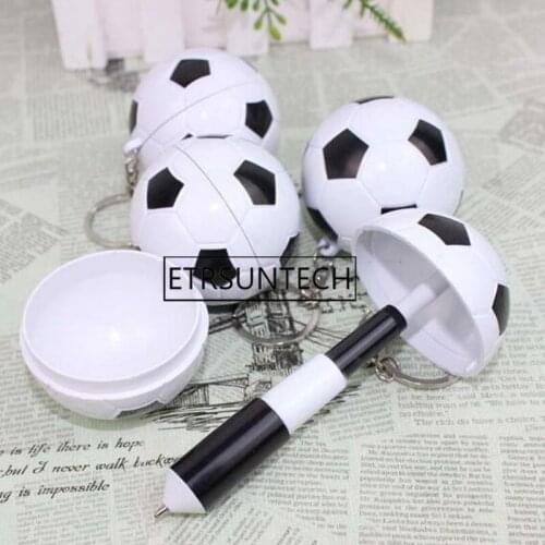 500pcs Football Ballpoint Pen Keychain Football Soccer Ball Fans Sports Souvenir Sport Gifts Boys Birthday Gifts