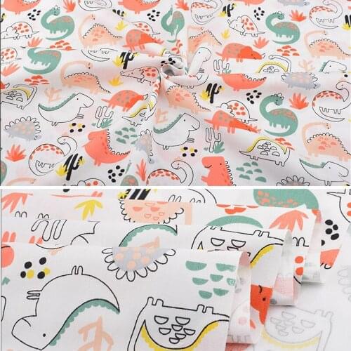 8Pcs Cotton Floral Printed Fabric Patchwork Sewing Knitting DIY Handmade Quilting Cloth Needlework Material 25*25cm