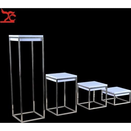 Promotion Stainless Steel Jewelry Display Holder White PU Store Window Gold Jewelry Organizer Holder Bracelet Display Stand Rack