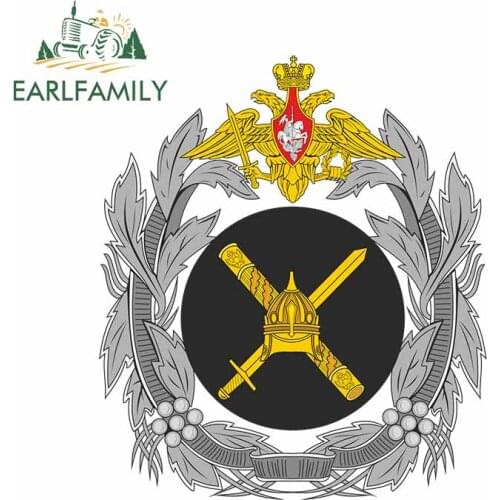 EARLFAMILY 13cm x 11.3cm Car Sticker General Staff of the Armed Forces of the Russian Federation Vinyl Decal Window Bumper Decor