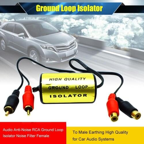 For Automotive Audio Systems, Noise Cancellation Audio Rca Noise Cancellation Ground Loop Isolator Filter Noise