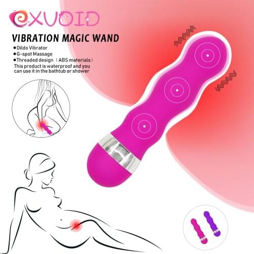 EXVOID G-spot Massager Strong Vibration Dildo Vibrator Sex Toys for Women Magic Wand AV Stick Vibrators for Woman Adult Products