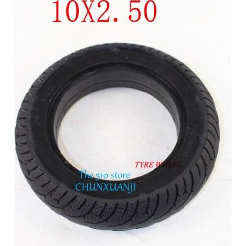 Hot selling high porformance 10x2.50 soild tire 10 inch tyre for Balancing self Smart Balance Electric Scooter Accessory