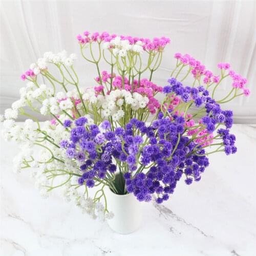 Artificial Flowers False Babys Breath Gypsophila Wedding Decoration Birthday DIY Photo Props Flower Branch Small Fresh Flowers