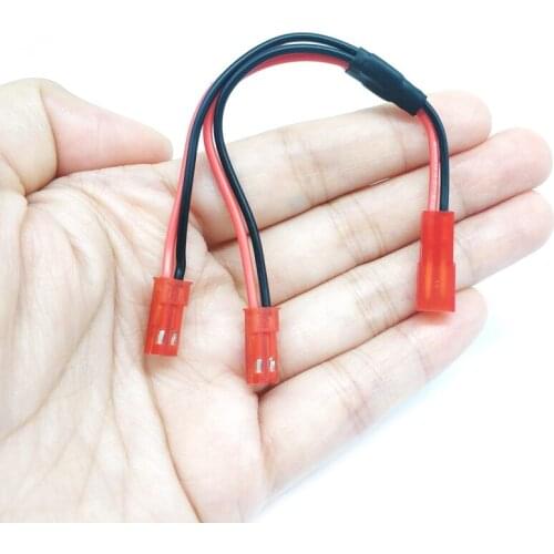 JST Male&Female Connector JST Plug Cable two into one For RC BEC Battery Helicopter DIY FPV Drone 2 Pin Connectors Terminals