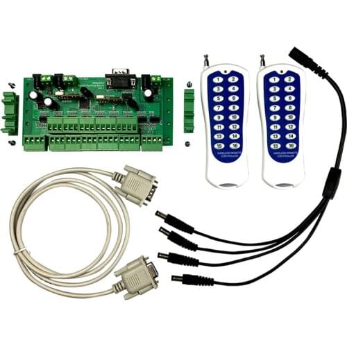 Smart Home 32 Buttons Switch Panel Module Relay Board Controller with RF Wireless Remoter Control 32 Relay Output Long Distance