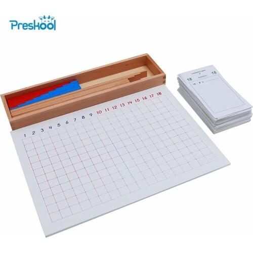 Montessori Kids Toy Subtraction Strip Board and Division Tables for Early Childhood Education Preschool Kids Brinquedos Juguetes