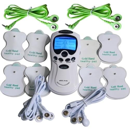 New Electric Body Massage And Relaxation Machine Health Care Acupunctue Full Body Massager With 4Pcs 2 In 1 Electrode Wire Cable