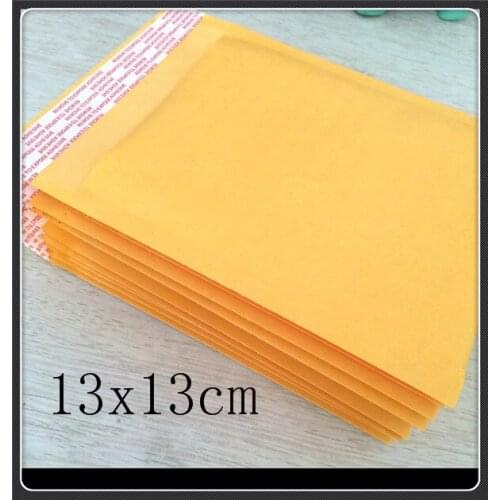 Wholesale 100pcs/pcs 13x13cm Small Kraft bags bubble mailers padded envelopes paper express mailer packaging bag mailing bags